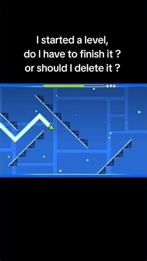 day 1 of creating a easy demon level on geometry dash
