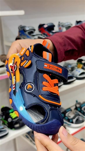 Kids LED Sandal Boys Sport Shoes Glow Light Premium Kids Sandal Mega Shoes Point PK