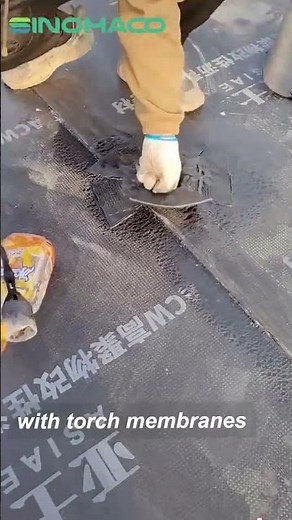 Pipe joint treatment with bitumen torch membranes #waterproofingsolutions #construction