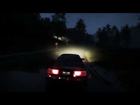 øneheart & Reidenshi – Snowfall | Rainy Drive at Night | (1 hour loop) Ambient Rain for Relax Sleep