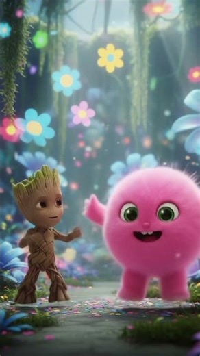 Pico and Baby Groot Dance Challenge #Groot#shorts