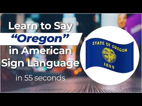 Signing in Seconds: Learn how to say OREGON in ASL! LESS THAN 60 SECONDS!