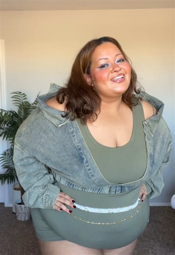 New wardrobe pieces unlocked! @MICAS US Promo Code: AmberS12 for discount! 🥥🐚 Outfit Reference: ✨ • Plus Size Twist Knot Ruched Asymmetrical Long Sleeve Mini Dress——MCWDC2509170072 • Plus Size Denim Patchwork Long Sleeve Mini Dress——MCWDC2411280004 • Plus Size V-neck Tank Top——MCWTT2407130001 • Plus Size Ombre Print Ruched Tank Maxi Dress——MCWDA2407190015 • Plus Size Faux Leather Ruched Zipper Skirt——MCWBK2409120027 Shop these pieces on my LTK, Amazon Storefront, or on my TikTok Shop Showcase 