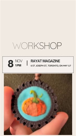 Join me in this beginner-friendly embroidery workshop as we thread beautiful colors. I'll teach you how to make this beautiful pendant with a few easy stitches. This is an intimate workshop design for only 11 seats. Visit my website if you want to reserve your spot :) . #embroidery #workshop | Pauseandthread