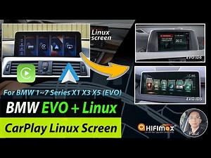 BMW EVO Linux Screen CarPlay Android Auto for BMW 1~7 Series X1 X3 X5 EVO | BMW EVO ID5 ID6 Linux