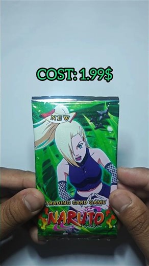 Opening 1.99$ Fake Naruto Booster Pack 😱😱🤯 #naruto #narutocards #narutoshippuden #shorts