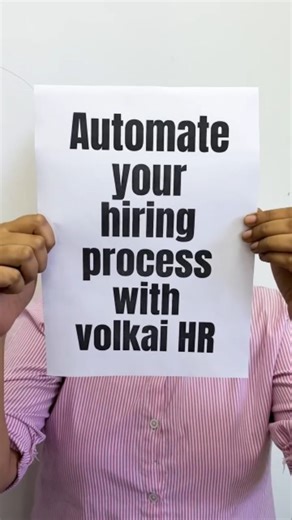 VOLKAI on Instagram: "Tired of juggling resumes, interviews & onboarding chaos? It’s time to let Volkai HR do the heavy lifting! 🚀 From job posting to interview scheduling — everything is automated, efficient, and stress-free. Upgrade your hiring process today and focus on what truly matters — building your dream team. 💪 🔗 Try it now: https://hr.volkai.io #VolkaiHR #SmartHiring #RecruitmentMadeEasy #AIHiring #AutomateRecruitment #HiringSimplified #TechForHR #RecruiterLife #AIAutomation #Futur