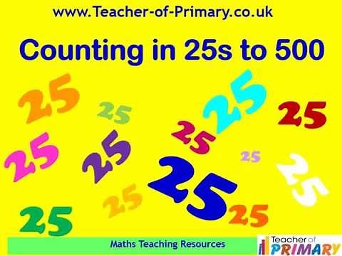Counting in 25s to 500 - Teaching Resource