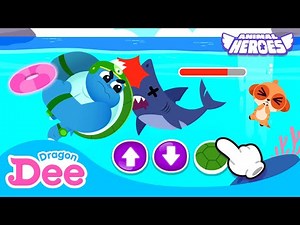 Captain Turtle Game | Help! Animal Heroes! 🚨 | Learn numbers | Dragon Dee Games for Children