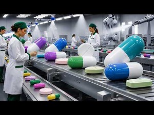 Inside a MASSIVE Pharmacy Factory! Tablet & Capsule Manufacturing Process 💊