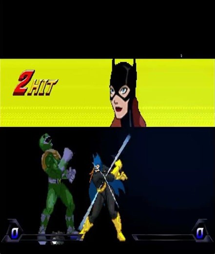 Batgirl (AI Patched) Vs Green Ranger (AI Patched) #mugen #batgirl #dc #dccomics #dcuniverse #ai #pc