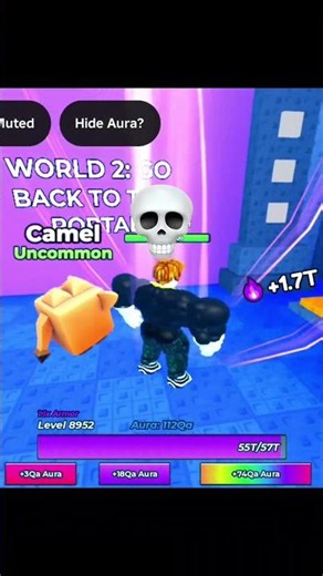 ✨ I Became OVERPOWERED in Aura Per Click! 🔥 Roblox #shorts