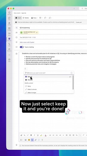 Streamline Your Meeting Agendas with Copilot