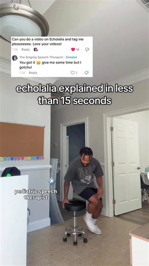 Speech Pathologist | Sensory Barber | Kevin | What is echolalia? Echolalia is when someone repeats words or phrases they’ve heard instead of generating new speech—sometimes right... | Instagram