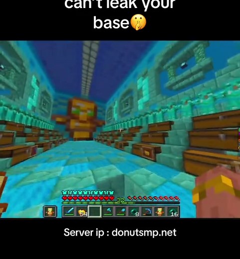 One bedrock can’t leak your base 🤫 server ip :donutsmp.net #donutsmp #drdonut #smp #fyp #minecraft