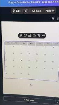 Como Criar Calendários no Canva? #calendar #canva #design