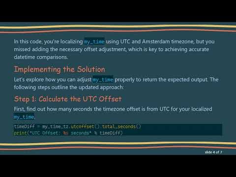 How to Compare Datetime Objects in Python