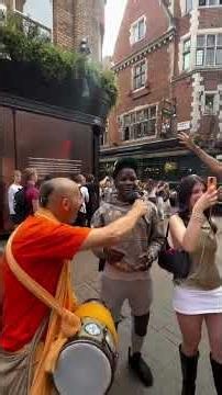 The sound of the Hare Krishna Mahamantra echoing through the heart of London — Soho Street, London!