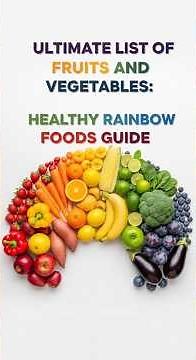 Ultimate List of Fruits and Vegetables: Healthy Rainbow Foods Guide