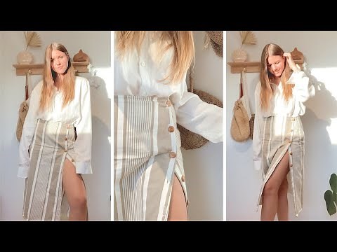 DIY // Button Up Skirt