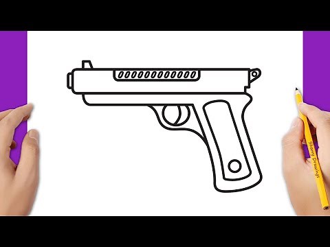 How to draw a pistol very easy