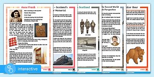 Interactive PDF: The Second World War (Scotland) Differentiated Reading Comprehension Resource Pack