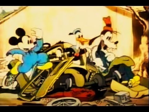 Mickey's Service Station Donald Duck & Goofy Mickey Mouse the Worm Turns Classic Cartoon Compilation