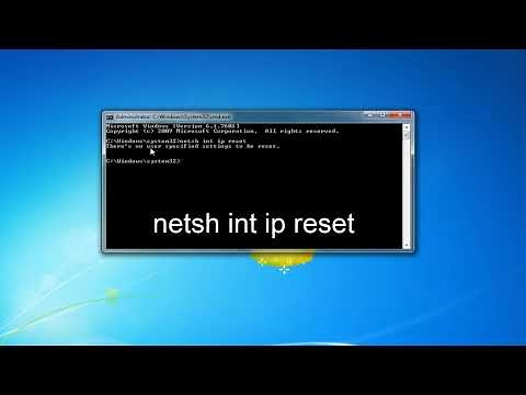 Windows 7 - How To Reset Your Internet Connection