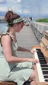 Public Piano Series — Geneva #1 | Boogie Woogie at Lake Geneva 🎹 #Shorts
