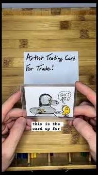 That’s Art?: 2024 + 2025 Artist Trading Card Available for Trade! No.70. Table Talk