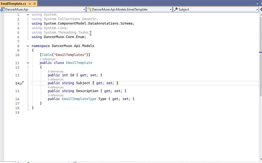 Building an Email Template Model in ASP.NET Core (C#) In this video, we walk through the process of building an Email Template model in ASP.NET Core using C#. You’ll learn how to structure a clean and maintainable model, apply data annotations for database mapping, and use enums to manage different email template types effectively. This tutorial is ideal for developers working on email notifications, system messaging, or scalable backend architectures in ASP.NET Core applications. Follow me for 