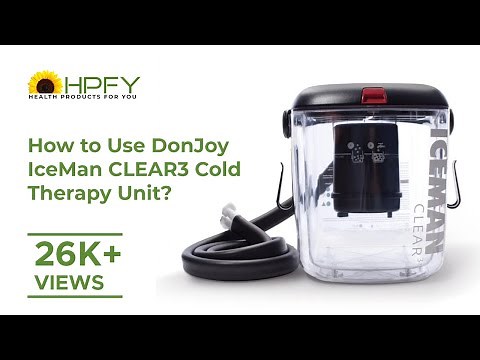 How to Use DonJoy IceMan CLEAR3 Cold Therapy Unit?