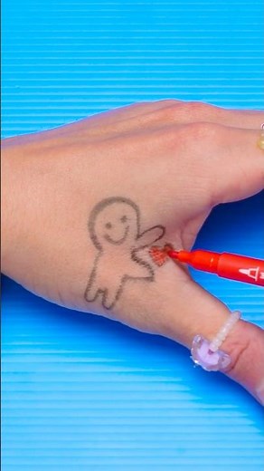 🎨✨ Temporary Live Tattoo – Just a Marker & Imagination!