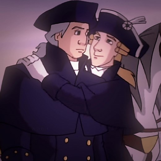 george! lafayette! You guys! I just saw a couple of liberty kids episodes and I wanted to make an edit of your very. VERY close friendship @George Washington @Marquis de Lafayette