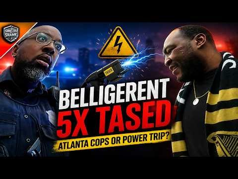 Atlanta cops tase man again and again! Ride to the ER charges dropped! Part 2/2