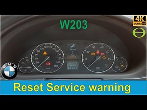 How to reset service warning light on a C-Class W203 Mercedes Benz