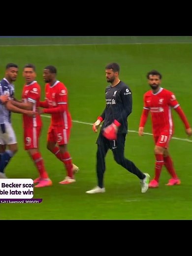 Alison Becker score incredible goal against west brom😱