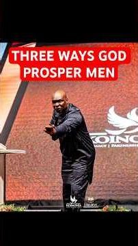 There are 3 ways God prosper men. #apostlejoshuaselman