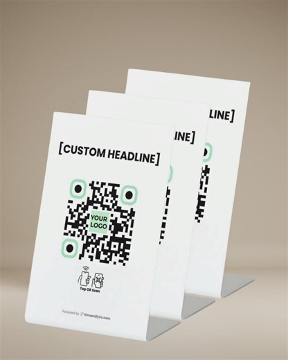 3 Pack Google Review QR Code Sign & NFC Tap Review Stand - Etsy