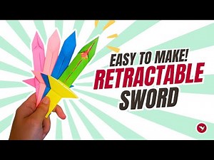 How to Make Origami Retractable Sword Tutorial | 2-Paper Action Model