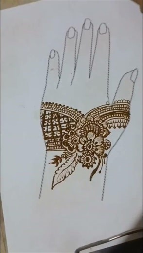 Simple elegant mehendi design ✨Hand practice by Tejal 🌿#mehendi #simple mehendi #henna art