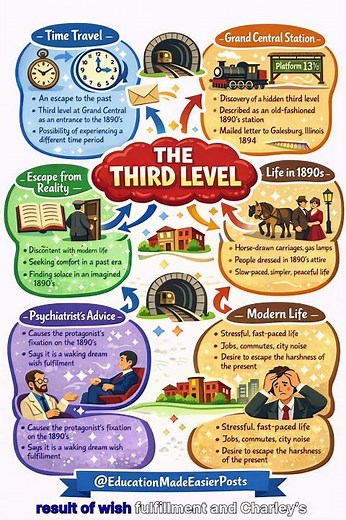The Third Level | Mind Map for Quick Revision | Class 12 English