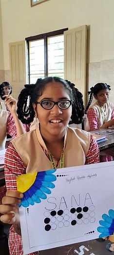 8th Class Physics Activity Based on Braille Alphabet