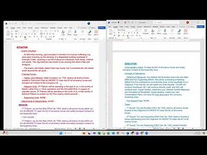 Orders 01- Operations Order (5 Paragraph Order, OSMEAC) CREATION - C. Execution (III)