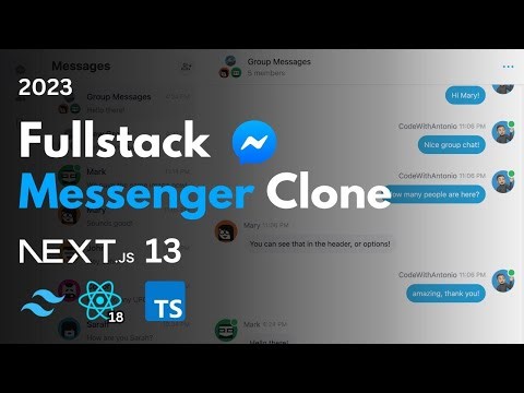 Real-Time Messenger : Next.js 13, React, Tailwind, Prisma, MongoDB, NextAuth, Pusher (2024) Part 1