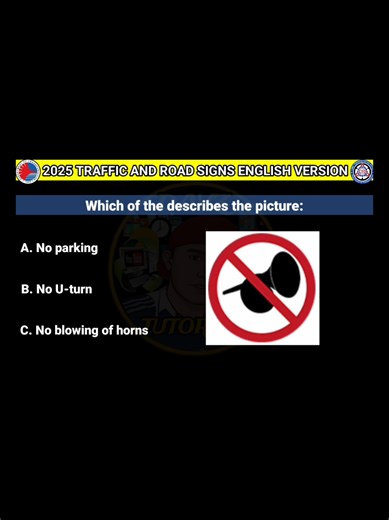 LTO exam reviewer traffic and road signs for driver's license english version part 56 #driverslicense #lto #ltoexam #ltoreviewer