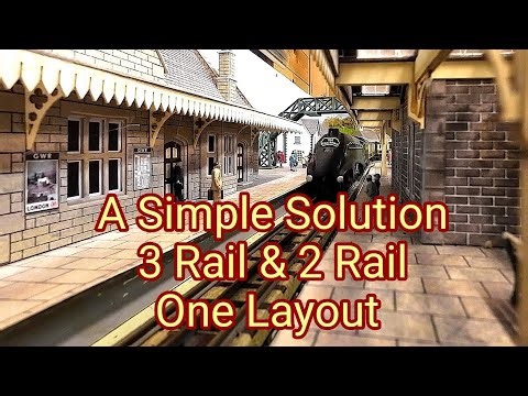 Hornby Dublo 3 rail and 2 rail - one layout