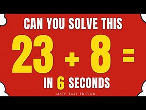 Math Speed Test! - Quiz Addition 2 (Double) Digit Number : Level Easy #1
