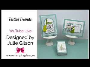 3 Adorable Christmas Projects with Stampin' Up Festive Friends Bundle Cards & Treat Holder Tutorial