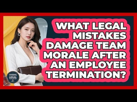 What Legal Mistakes Damage Team Morale After An Employee Termination?